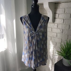 **3/$10** Apt. 9 Blue and Gray Patterned Blouse Size 0X